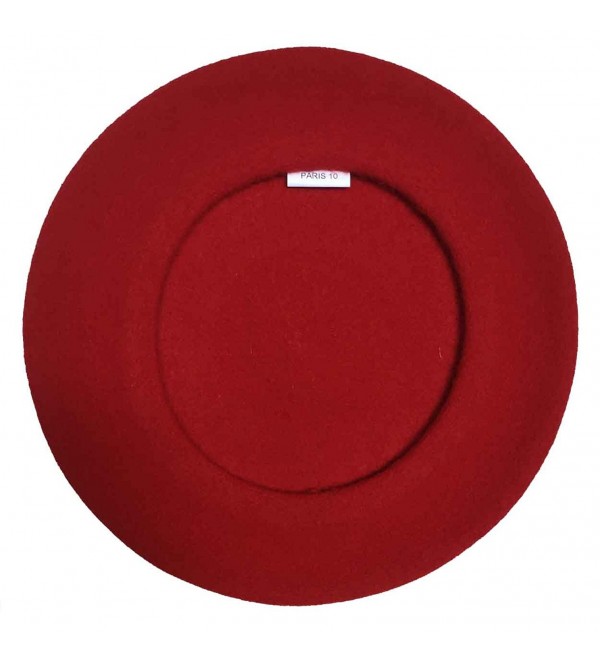 Laulhere Traditional French Wool Beret - Red - CP11KLP23FB