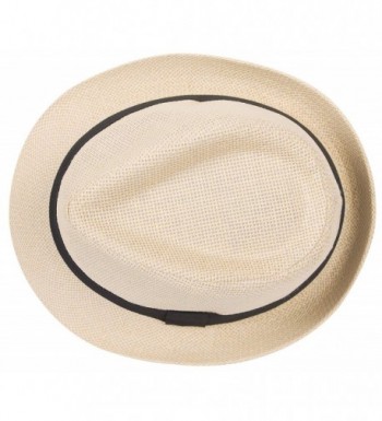 DRY77 Womens Summer Fedora Gangster in Men's Fedoras