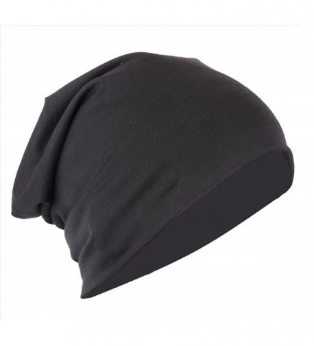 Finger's Unisex Trendy Slouchy Beanie Cap - One Fits All - Black - CZ12MIN4VY9