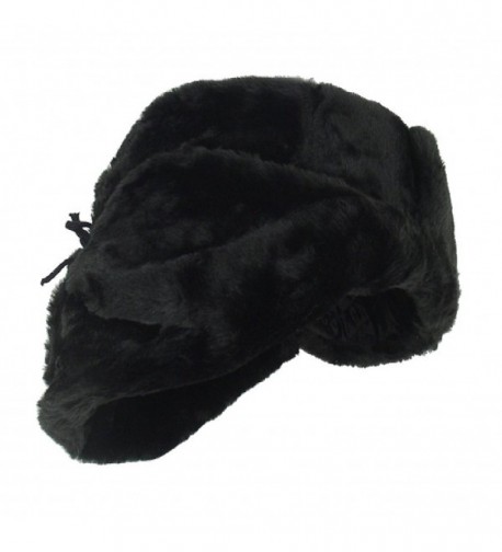 Russian Winter Shapka Ushanka BLACK metric