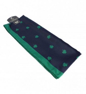 Shamrock Scarf Navy Polyester Ireland