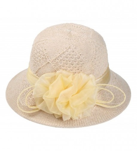 ChezAbbey Summer Cloche Floppy Fascinator