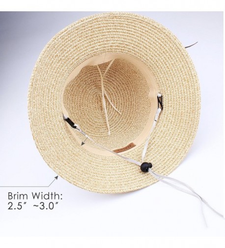 Womens Foldable Summer Sun Beach Straw Hat UPF50 Travel Packable Summer ...