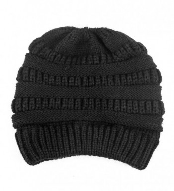 TONLION Stretch Ponytail Beanie Winter