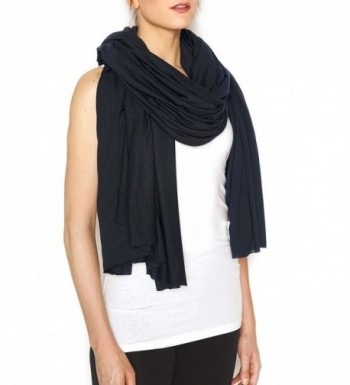 XL Oversize Supersoft 100% Modal Wrap- 58x82" Scarf / Shawl Le Noir (Black) - C2128OC8IV5