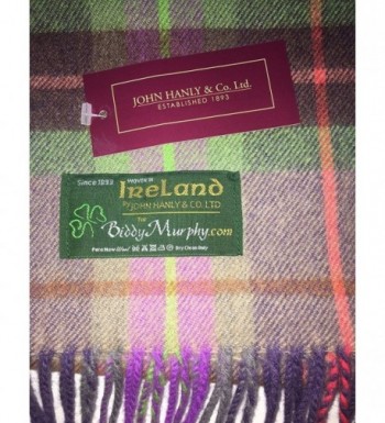 Scarf Merino Lambswool Purple Green