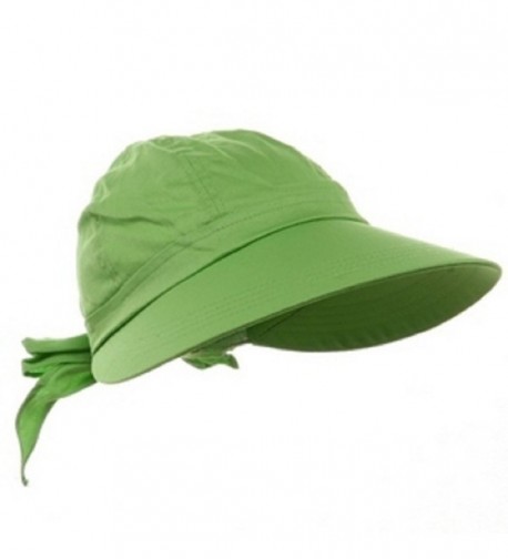 Lime Green Wide Brim Peak Gardening Sun Hat - CW11K9V2BI1