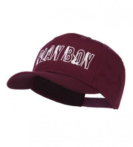 Playboy Embroidered Cap Maroon OSFM