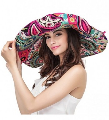 YoungLove Packable Reversible Large Summer in Women's Sun Hats