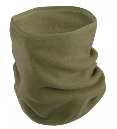 Sub Sports Thermal Fleece Snood Tube Scarf Face Mask Hood Neck Warmer Ski Snow - Olive Green - CZ1279TWXLF