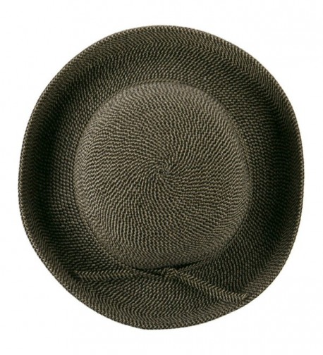 UPF 50+ Tweed Cotton Paper Braid Medium Kettle Brim Hat - OSFM - Black Tweed - CH11E8U6BLH