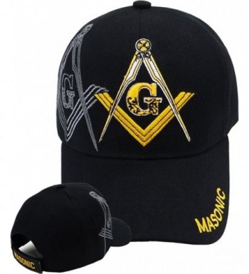 Buy Caps and Hats Masonic Baseball Cap Freemason Mason Hat Mens One Size Black - CK11DC1FNFD