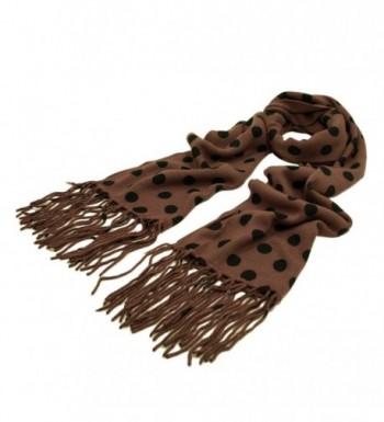 Classic Soft Polka Tassels Scarf