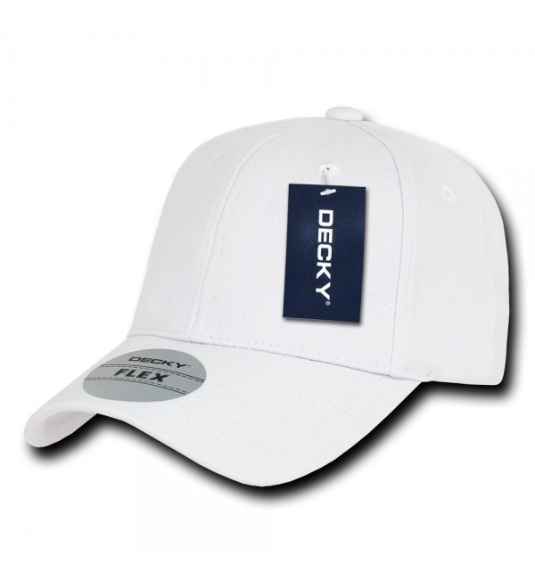 DECKY Fitall Flex Baseball Cap - White - C21199QDB9P