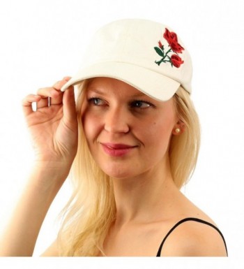 Cotton Embroidery Profile Baseball Hat in Women's Baseball Caps