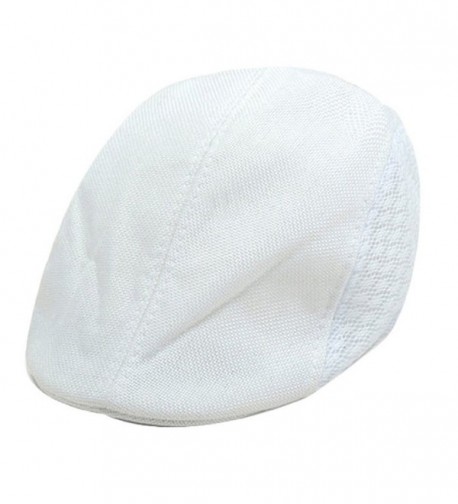 TONSEE Mens Women Vintage Beret Cap Newsboy Flax Sunscreen Hat - B - C912KZVUYDN