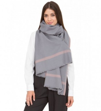 Soho Handwoven Merino Pashmina and Oversize Scarf - Gray - CK12MASOA9F