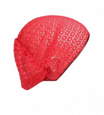 Qingfan Ruffle Cancer Elegant Beanie in Women's Skullies & Beanies