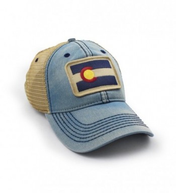 Colorado Flag Patch Trucker Americana in Men's Baseball Caps