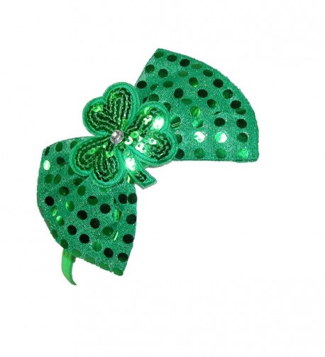 CTM Womens Shimmering Shamrock Headband