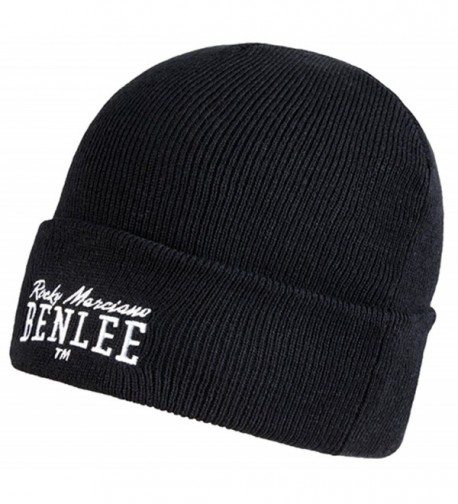 Benlee Boxing Rocky Marciano Men&acutes Beanie Hat Cap Black Embroided Logo - CC12O0JSGS8