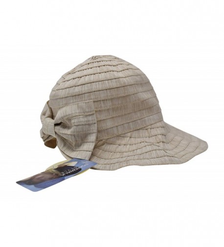 Nickanny's Packable Stonewashed Sun Shade Beach Hat- Adjustable Shapeable Brim- SPF UPF 50 UV Protection - Beige - CO183MNYGN0