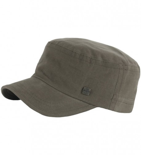 RaOn A153 New Unisex Simple Soft Irish Basic Unique Golf Army Cap Cadet Military Hat - Khaki - C712O7PKUSO