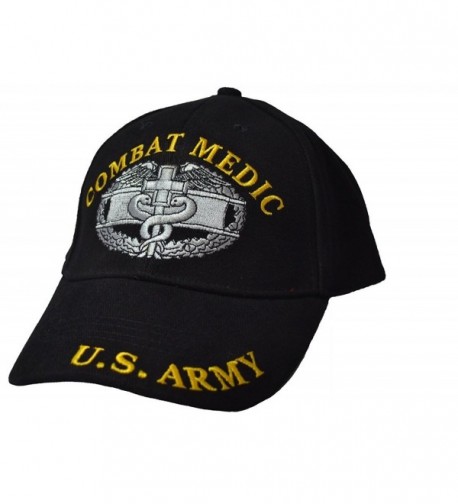 Eagle Emblems Men's Combat Medic Embroidered Ball Cap - Black - CR11WYD0RL5