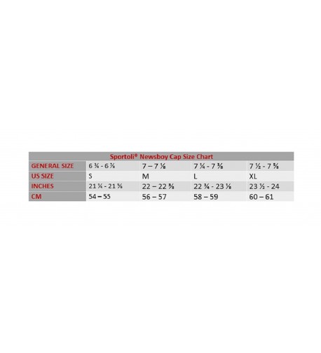 Sportoli Size Chart