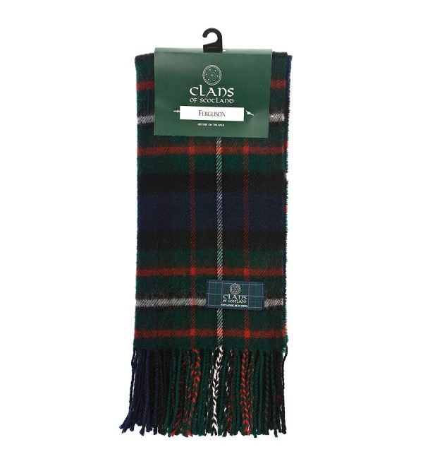 Clans Of Scotland Pure New Wool Scottish Tartan Scarf Ferguson (One Size) - CS12581C0QJ