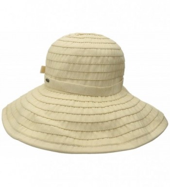 Scala Women's Big Brim Ribbon Hat - Natural - CQ128K2FROZ