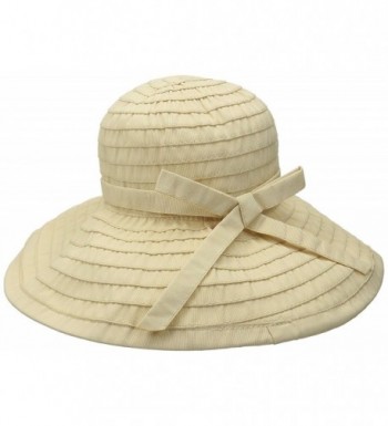 Women's Big Brim Ribbon Hat Natural CQ128K2FROZ