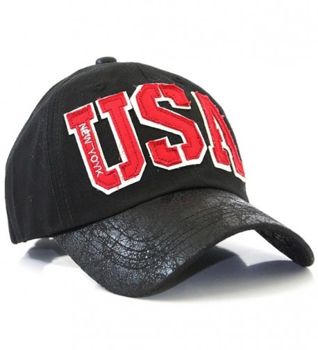 American Flag Vintage Baseball Black