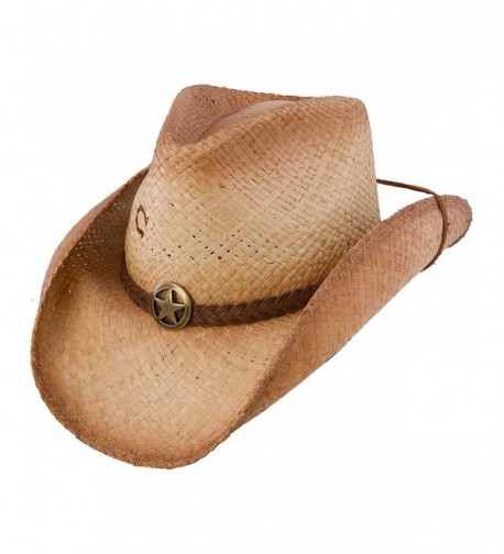 Charlie 1 Horse Men's Lone Ranger Straw Cowboy Hat Tea Large - CW11RWCA9YH