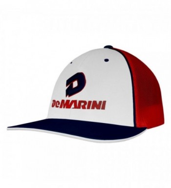 DeMarini Stacked D Baseball/Softball Trucker Hat - White/Navy/Red - CG12GHJ9RHL