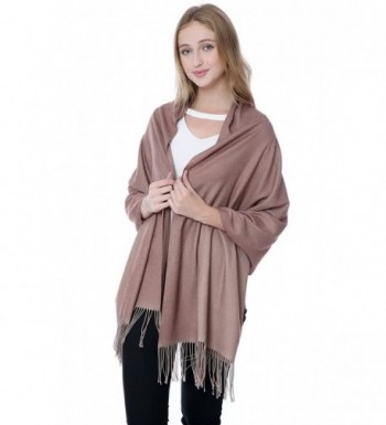 Cashmere Blend Pashminas Scarf Wraps Shawl Soft Warm 78" x 26" Reversible Scarves - Camel/Khaki(6) - CJ187HKZ9ZW