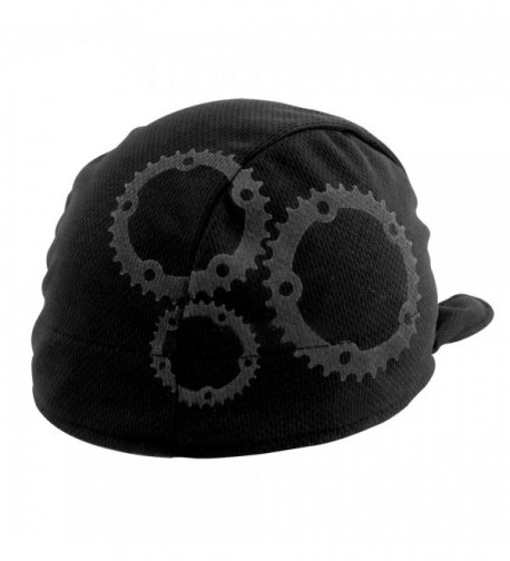 Headsweats Shorty Gears Performance Cycling Skull Cap - Black/Grey - CN115TKKPPD