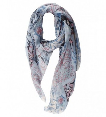 GERINLY Scarves Womens Fashion BluePink in Fashion Scarves