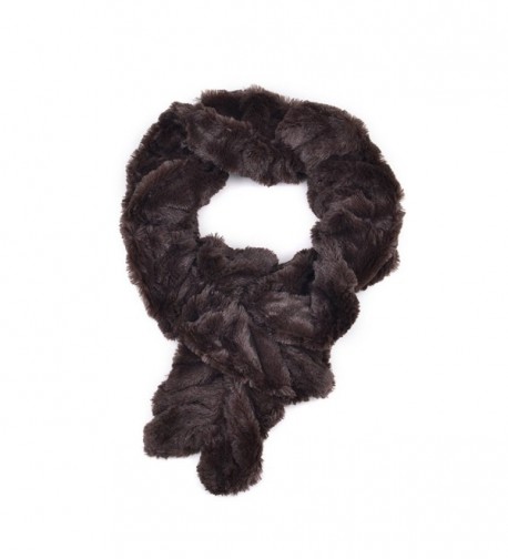 AOLOSHOW Winter Warm Fuax Fur Infinity Cowl Scarf Various Styles and Colors - Tiger & Stretchable - Beige - CU184UXK6IO