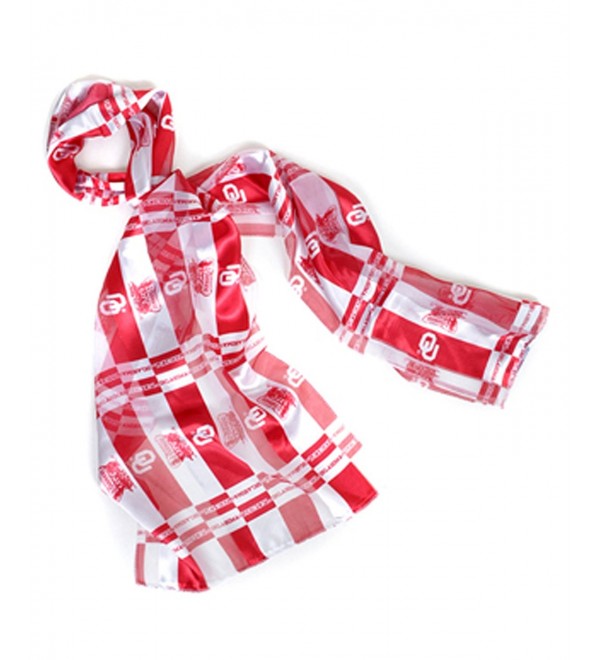 Official NCAA Oklahoma Sooners Sheer Scarf Available in 2 Different Colors - Red-2 - CM1108CGBOV