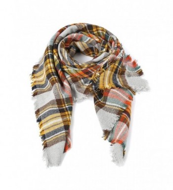 Guans Plaid Checked Tartan Scarf