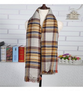 Guans Plaid Checked Tartan Scarf in Wraps & Pashminas