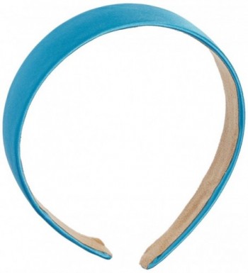 Trimweaver 1-Piece 25mm Satin Covered Headband- 1-Inch- Turquoise - CS11JDIJNBT
