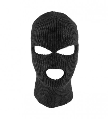 Knit Black Face Cover Thermal Ski Mask For Cycling & Sports CL128VUBT4N
