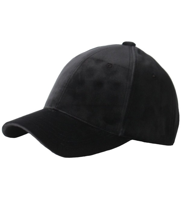 B182 Velvet Silk Fabric Feel Basic Simple Ball Cap Baseball Hat ...