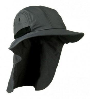 Dark Gray Outdoor Sun Flap Hat - CQ11KT8C86J