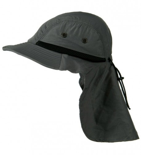 Dark Gray Outdoor Sun Flap in Men's Sun Hats