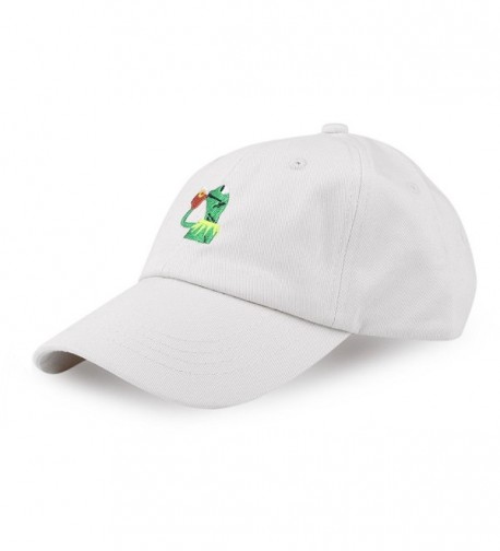 Eiffel Fashion Adjustable Baseball Cap Kermit None My Business Frog Sipping Tea - Beige - CP182X2WWII