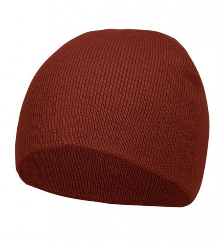 TOP HEADWEAR Short Cuffless Beanies - Maroon - CH112PDERMT