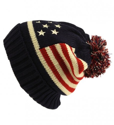 Winter Vintage Stripe Beanie Hat